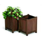 Redwood Square Planters