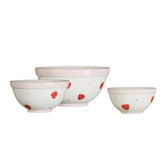 Strawberry Fields Mixing Bowl (Set of 3)