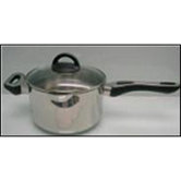 Stainless Steel Saucepan with Glass Lid
