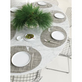Oval Mini Basketwave Placemat