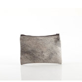 Cowhide Zip in Grey