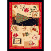 Winter Seasonal Holiday Yuletide Christmas Novelty Rug