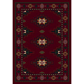 Signature Prairie Star Garnet Rug