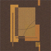 Pastiche Fairmont Brown Leather Rug
