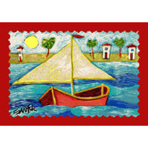 Don Sawyer My Little Boat Kids Rug