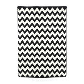 Black & White Vibe Techno Black Rug