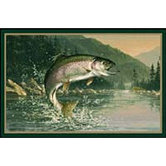 Hautman Rainbow Trout Novelty Rug