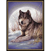 Hautman Wolf and Moon Mat