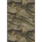 Realtree Hardwoods Solid Camo Novelty Rug
