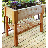 Large Cedar Rectangular Raised Container Garden