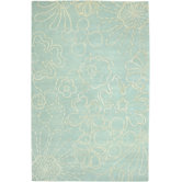 Avant Garde Skyblue Floral Rug