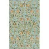 Century Light Blue Floral Rug