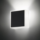 Beta Square Wall Sconce in Soft Black Lacquer