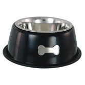 Single Dog Bowl in Black