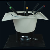 17cm Fondue Set in Cream/Beige