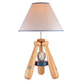 Baseball Bat   Table Lamp in Natural Wood