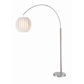 Fola  Arc Floor Lantern in Polished Steel