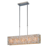 Schale Kitchen Island Light in Polished Steel