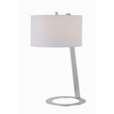 22" x 14"  Table Lamp in Polished Steel