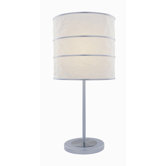 Table Lamp in Polished Steel/Silver