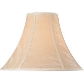 Bell Lamp Shade in Beige Crinkled