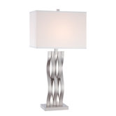 Hamo One Light Table Lamp in Polished Steel
