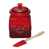 Berry Jam Jar and Spoon in Cerise