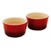 Stoneware Set of 2 Ramekins in Cerise