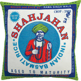 Rice 20" x 20" Pillow with Shajahan Print