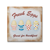Retro Kitchen 1 Printed Canvas Art - 12" X 12"