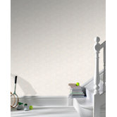 Paintable Summer Wallpaper in White