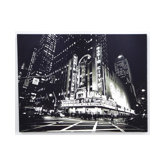 Metallic City Lights Canvas
