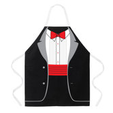 Tuxedo Apron in Black