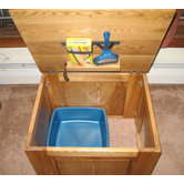 Raised Panel Litter Box Concealment Cabinet