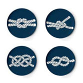 Scrimshaw Coaster Dish (Set of 4)