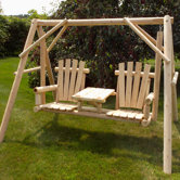 Tete-a-Tete Porch Swing with Stand