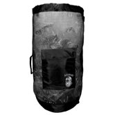 Rubber Coated Mesh Backpack in Black