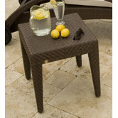 Soho Patio Wicker Side Table