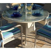 Grenada Patio Round Glass Dining Table