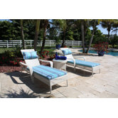 Hospitality Rattan Chaise Lounges