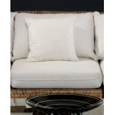 Seagrass Middle Armless Section Deep Seating Chair with Cushion