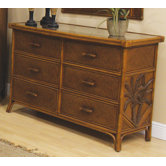 Cancun Palm 6 Drawer Dresser