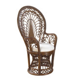 Rattan Peacock  Arm Chair with Cushion
