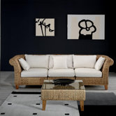 Seagrass Sectional Deep Seating Group with Cushions