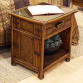 Polynesian 1 Drawer Nightstand