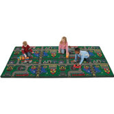 Educational Places To Go Kids Rug