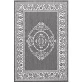 Recife Antique Medallion Grey/White Rug