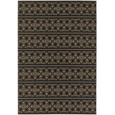 Dolce Gold/Black Casatta Rug