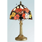 Maple Leaf Tiffany Table Lamp in Antique