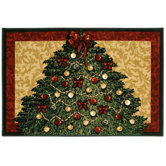 Home for the Holidays Christmas Tree Holiday Novelty Rug